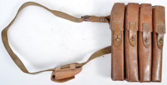 GERMAN MILITARY MP40 LEATHER AMMUNITION POUCH