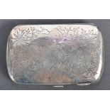 19TH CENTURY ANTIQUE SILVER CIGARETTE BOX