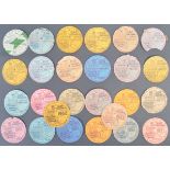 LARGE COLLECTION OF 1930S - 1950S TAX DISCS FOR THE SAME VEHICLE