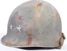 WWII SECOND WORLD WAR AMERICAN M1 GENERAL'S HELMET