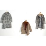 THREE RETRO VINTAGE WINTER COATS