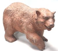 CAST IRON GRIZZLY BAR GARDEN FIGURINE