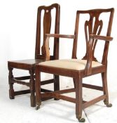 TWO 19TH CENTURY VICTORIAN OAK CHAIRS