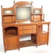 A 19TH CENTURY VICTORIAN OAK SIDEBOARD - DRESSER