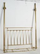 LARGE ANTIQUE STYLE BRASS VICTORIAN DOUBLE BED