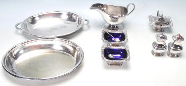 20TH CENTURY SILVER PLATED ITEMS MAPPIN & WEBB WAL