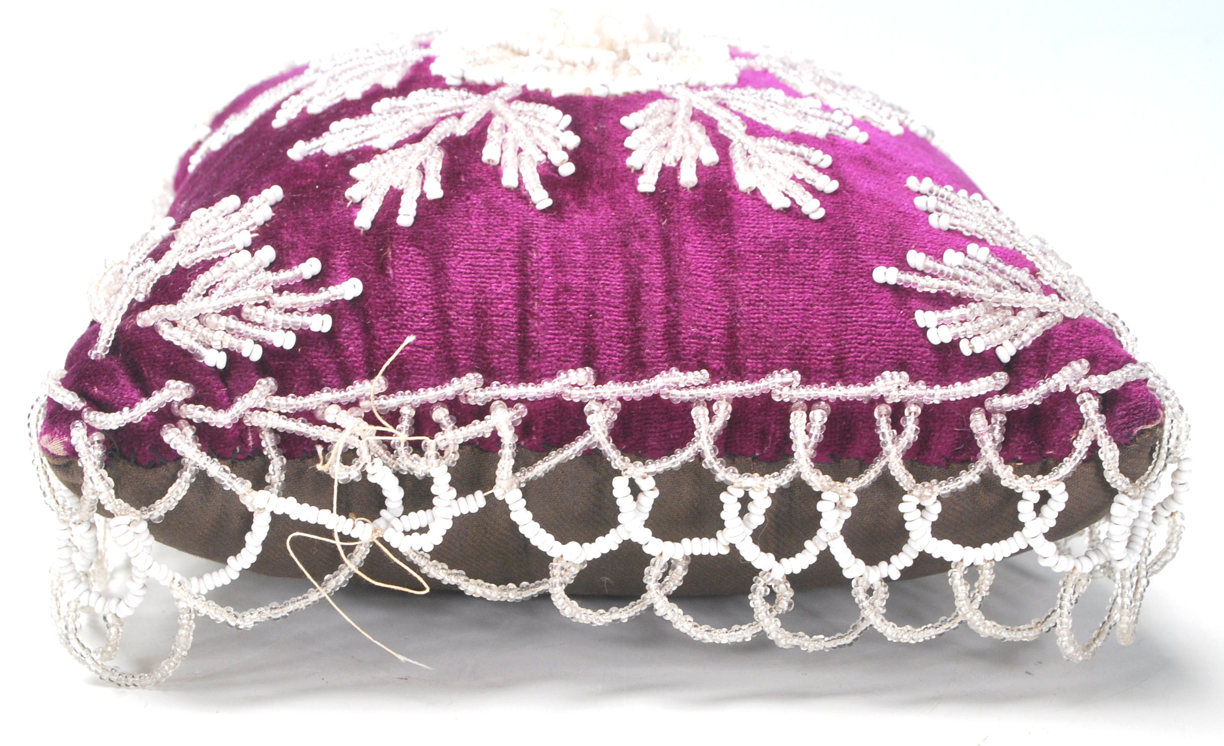 A 19TH CENTURY VICTORIAN PIN CUSHION