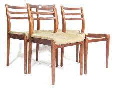 FOUR VINTAGE 20TH CENTURY G-PLAN DINING CHAIRS WIT