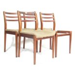 FOUR VINTAGE 20TH CENTURY G-PLAN DINING CHAIRS WIT