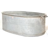 RETRO 20TH CENTURY RECLAMATION GALVANISED BATH OF