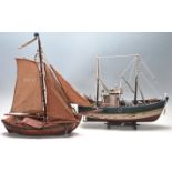 VINTAGE SCRATCH BUILT TOY SAILING BOATS