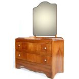 20TH CENTURY ART DECO STYLE WALNUT DRESSING TABLE