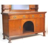 ARTS AND CRAFTS OAK MIRROR BACK SIDEBOARD