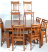 LATE 20TH CENTURY NEW ZEALAND RIMU DINING ROOM SUI