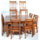 LATE 20TH CENTURY NEW ZEALAND RIMU DINING ROOM SUI