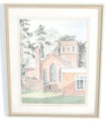 WS BLACKSHAW - WATERCOLOUR PAINTING OF COPTHORNE C