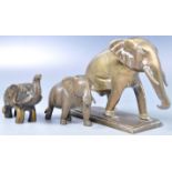 COLLECTION OF INDIAN ANTIQUE ELEPHANT FIGURINES