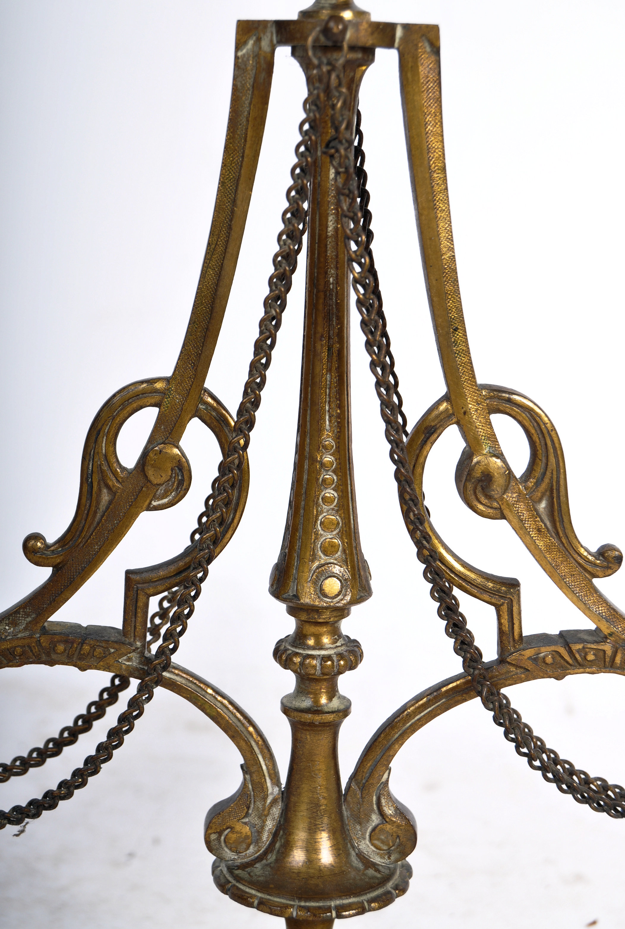 PAIR OF 19TH CENTURY BRONZE AND MARBLE CANDLESTICKS - Image 6 of 8