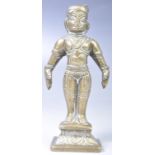 19TH CENTURY INDIAN BRONZE OF VITTHAL WITH ARMS BY SIDES