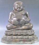 19TH CENTURY THAI BRONZE FIGURINE OF MAHA KATYANA BUDDHA