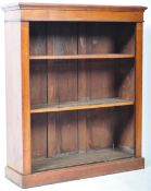 19TH CENTURY VICTORIAN WALNUT OPEN BOOKCASE