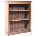 19TH CENTURY VICTORIAN WALNUT OPEN BOOKCASE