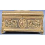 19TH CENTURY FRENCH PALAIS ROYALE GILDED ORMOLU CASKET