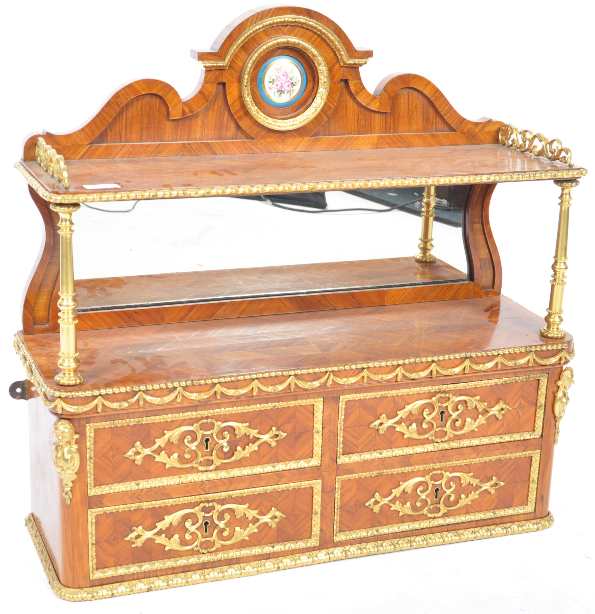 STUNNING 19TH CENTURY ORMOLU AND KINGWOOD TABLE CABINET - Image 2 of 6