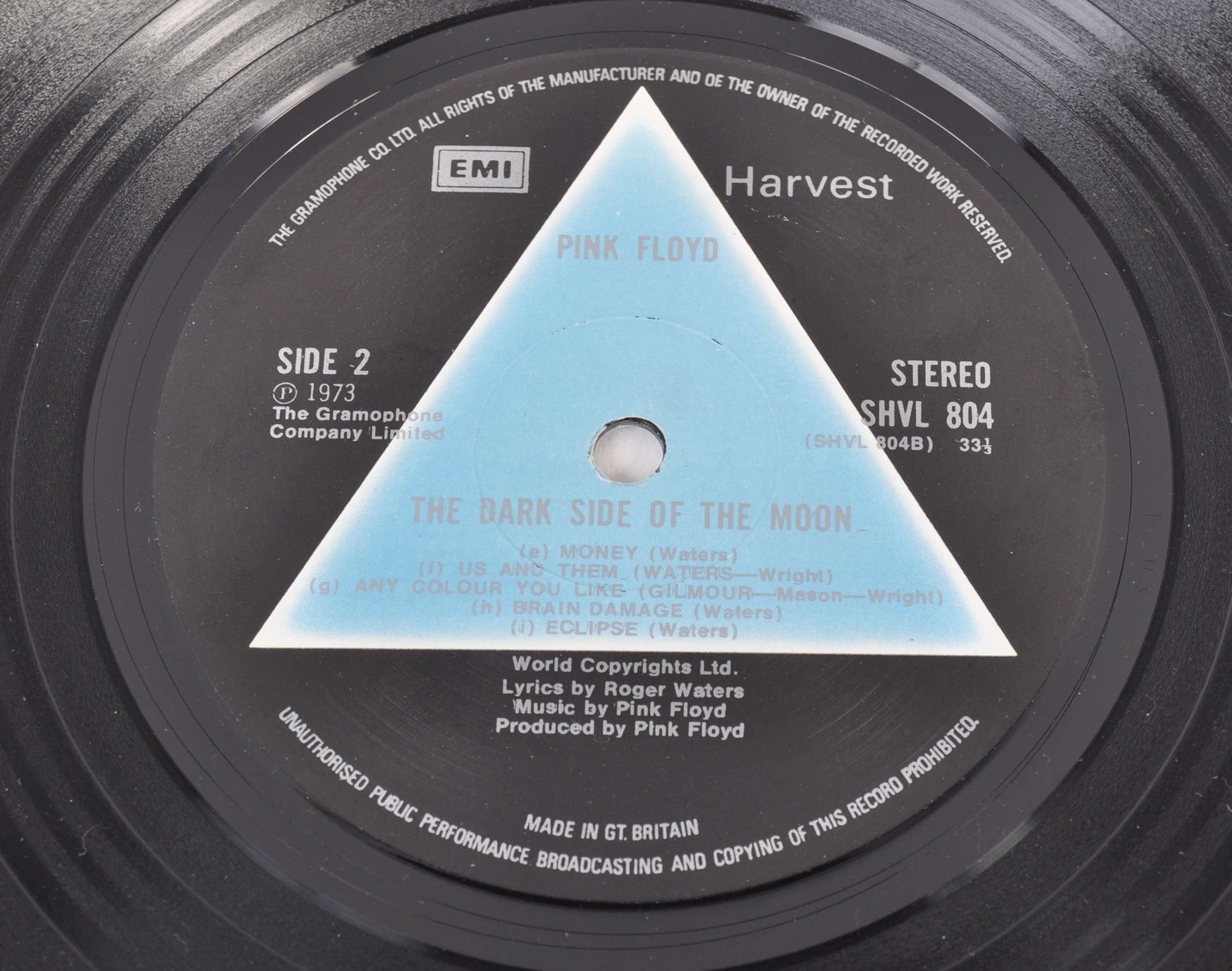 PINK FLOYD - THE DARK SIDE OF THE MOON - 'SOLID BLUE' FIRST UK 1973 PRESS - Image 5 of 6