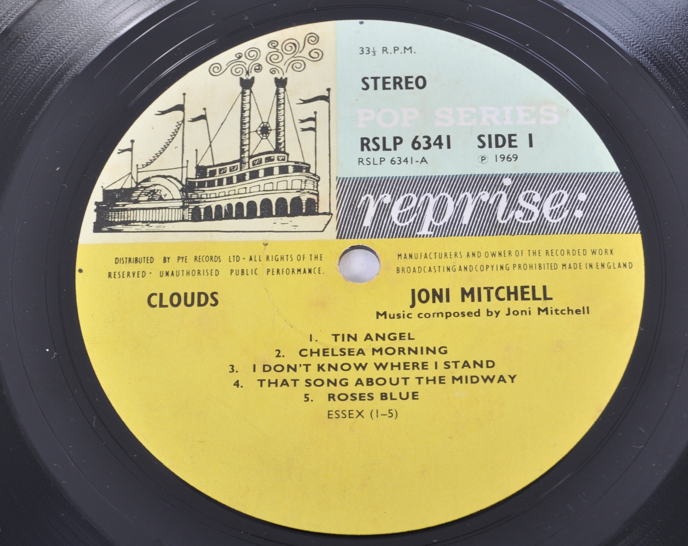 JONI MITCHELL - CLOUDS - 1969 REPRISE RECORDS RELEASE - Image 3 of 4
