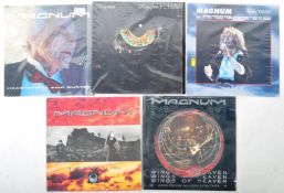 MAGNUM - GROUP OF FIVE VINYL RECORDS