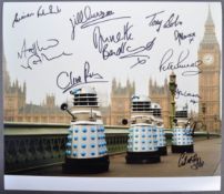 DOCTOR WHO - LARGE MULTI-SIGNED 12X14" COLOUR PHOTOGRAPH