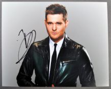 MICHAEL BUBLE - AUTOGRAPHED 8X10" COLOUR PHOTOGRAPH