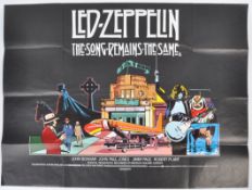 LED ZEPPELIN - THE SONG REMAINS THE SAME (1976) - UK QUAD POSTER