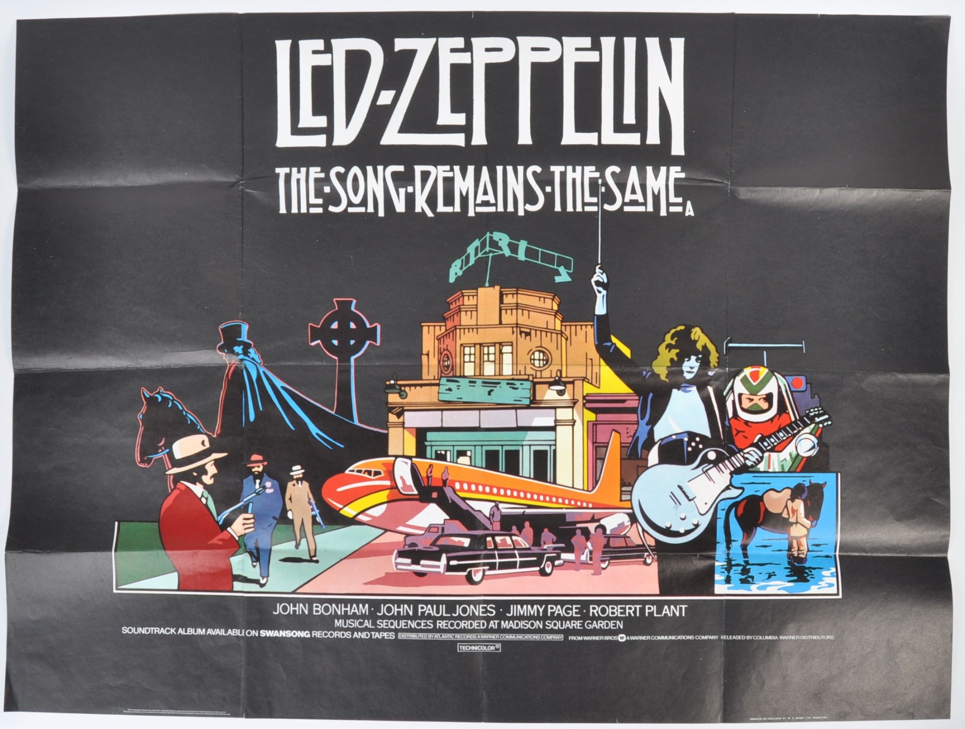 LED ZEPPELIN - THE SONG REMAINS THE SAME (1976) - UK QUAD POSTER