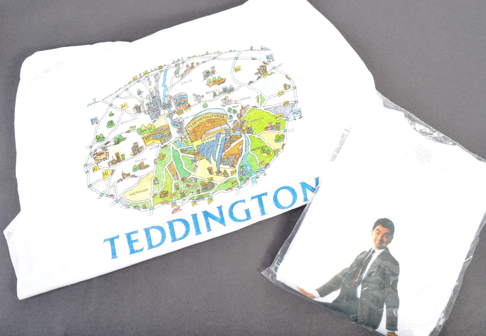 TEDDINGTON STUDIOS & MR BEAN - PROMOTIONAL SAMPLE T-SHIRTS