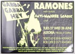 THE RAMONES - GABBA GABBA HEY - ORIGINAL TOUR POSTER