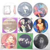 ROCK / POP - A MIXED GROUP OF NINE PICTURE DISC VINYL RECORDS