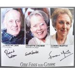 ONE FOOT IN THE GRAVE - MULTI-SIGNED CAST PHOTOGRAPH