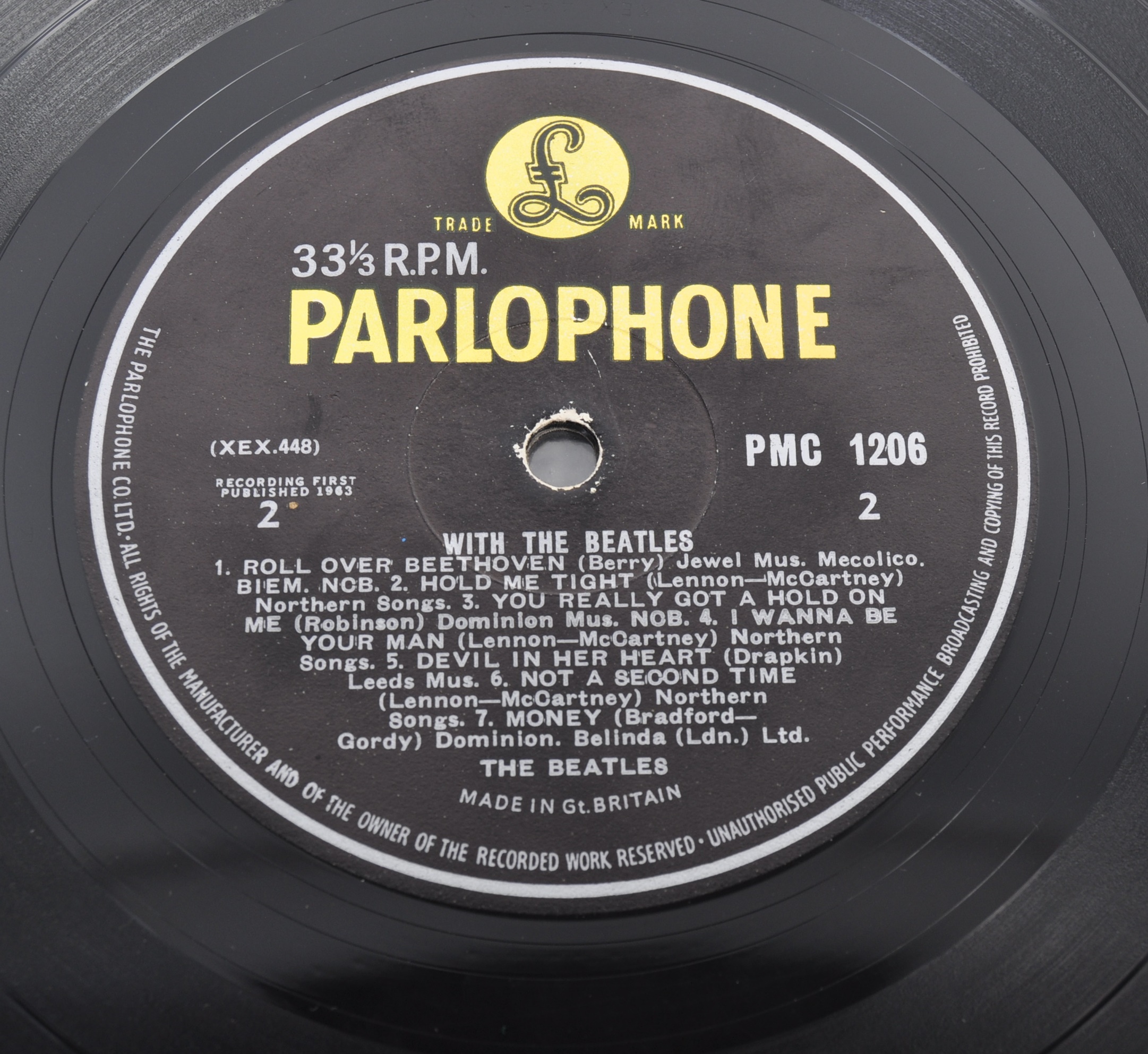 THE BEATLES - WITH THE BEATLES - 1963 PARLOPHONE SECOND UK PRESS - Image 4 of 4