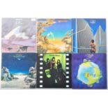 YES - GROUP OF SIX VINYL RECORD ALBUMS