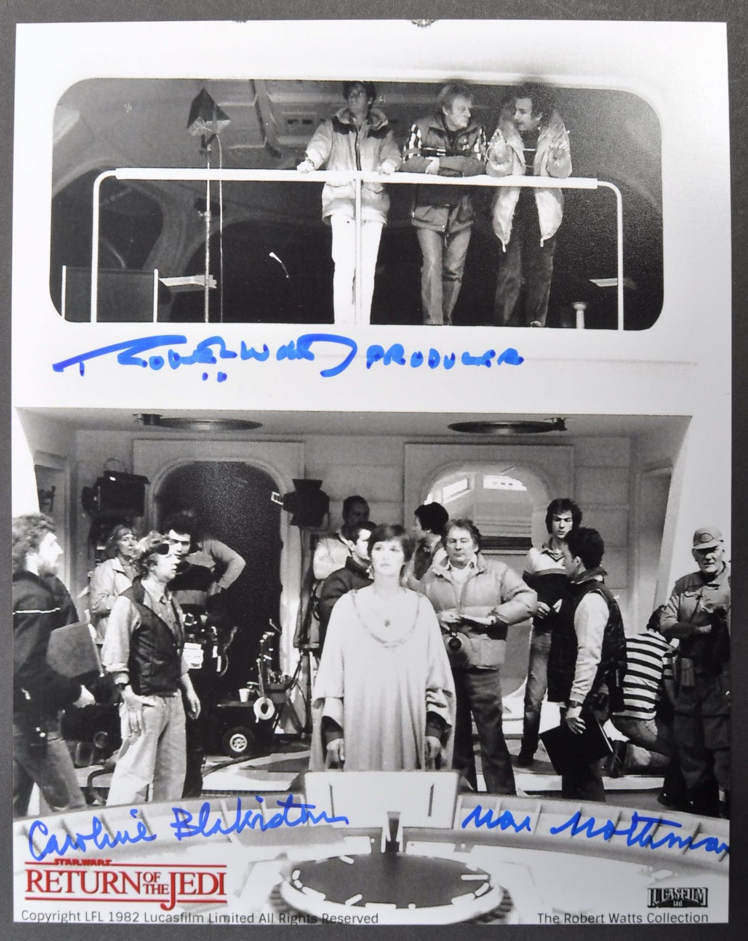 STAR WARS - ROBERT WATTS COLLECTION - DUAL SIGNED PHOTOGRAPH