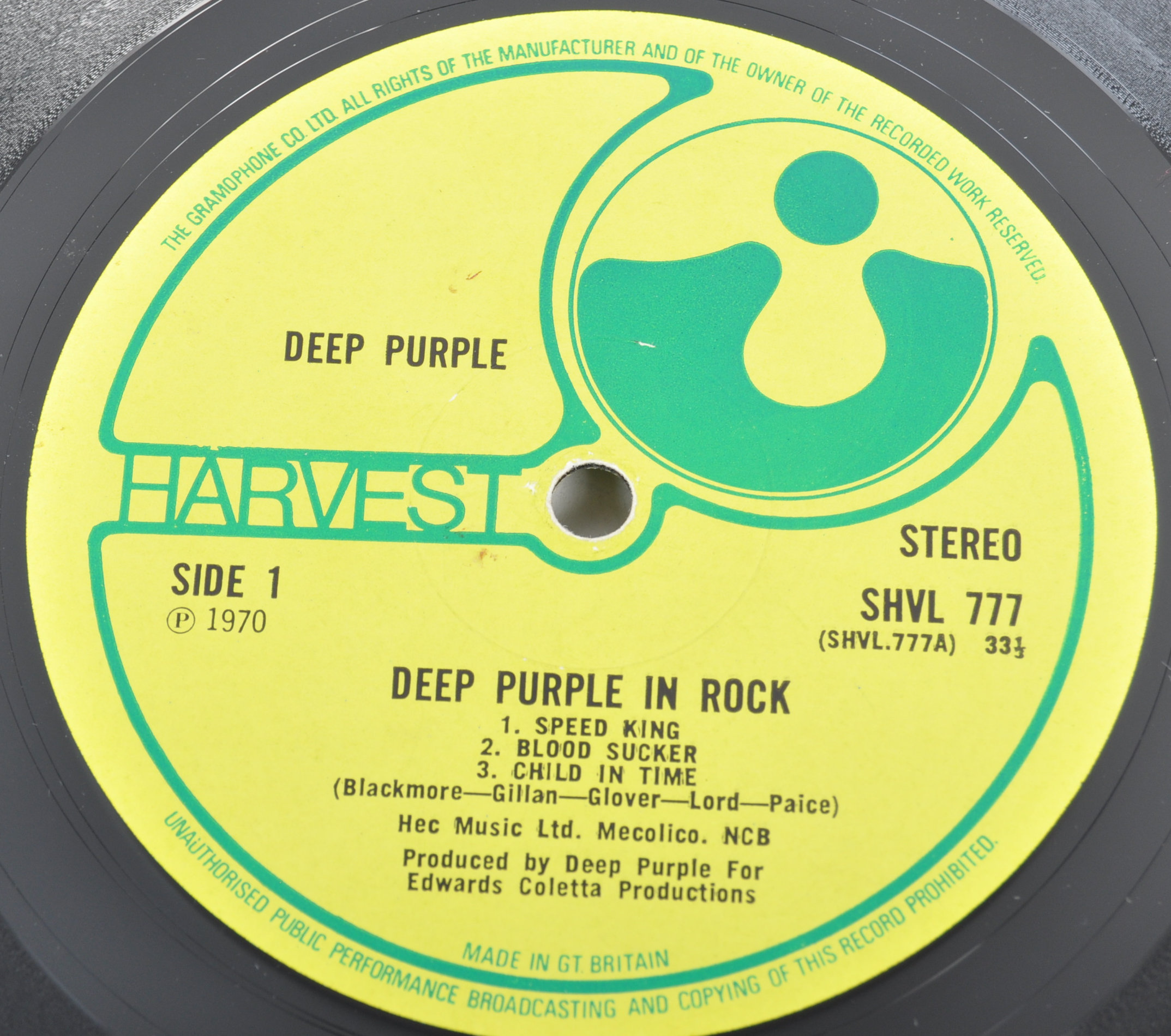DEEP PURPLE - TWO VINYL RECORD ALBUMS - IN ROCK AND LIVE AT THE ROYAL ALBERT HALL - Image 2 of 4