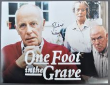 ONE FOOT IN THE GRAVE - RICHARD WILSON 16X12" SIGNED LARGE PHOTO