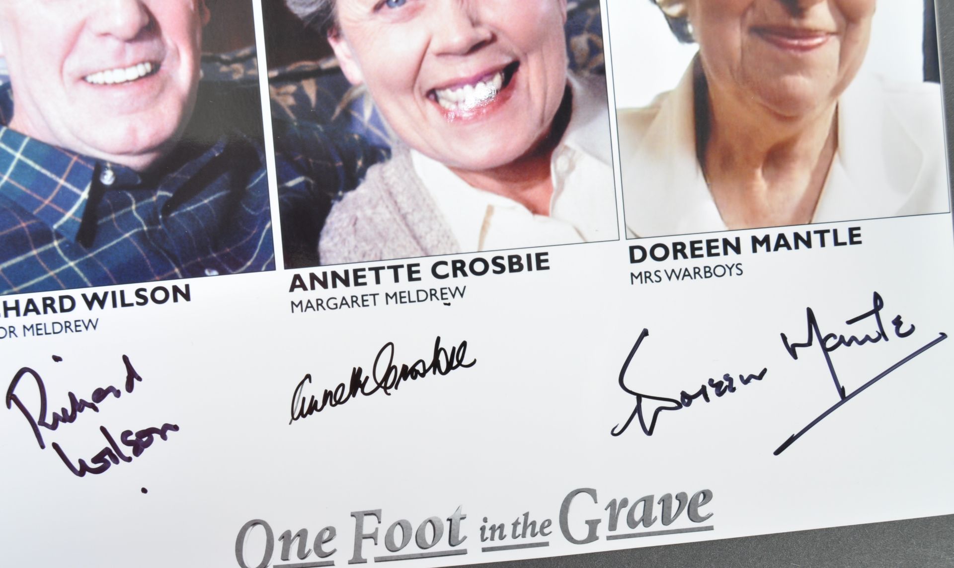 ONE FOOT IN THE GRAVE - MULTI-SIGNED CAST PHOTOGRAPH - Image 2 of 2