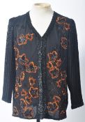 FROM THE COLLECTION OF VALERIE LEON - BLACK SEQUINED JACKET