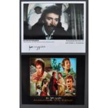 PETER WYNGARDE (1927-2018) - TWO SIGNED PHOTOGRAPHS