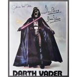 STAR WARS - DAVID PROWSE & JAMES EARL JONES DUAL SIGNED