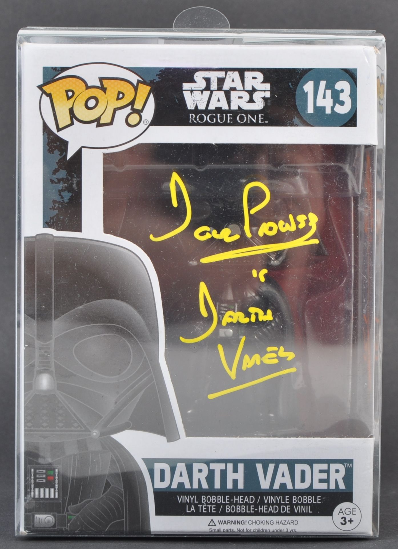 FROM THE COLLECTION OF DAVE PROWSE - STAR WARS SIGNED FUNKO