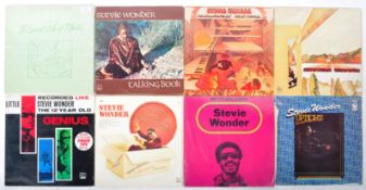 STEVIE WONDER - GROUP OF EIGHT VINYL RECORDS